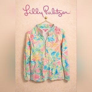 Lilly Pulitzer Vibrant Floral Sweatshirt